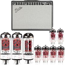 JJ Tubes - Tube Kit for Fender Deluxe Reverb Black Panel for Guitar Amplifiers RUBY