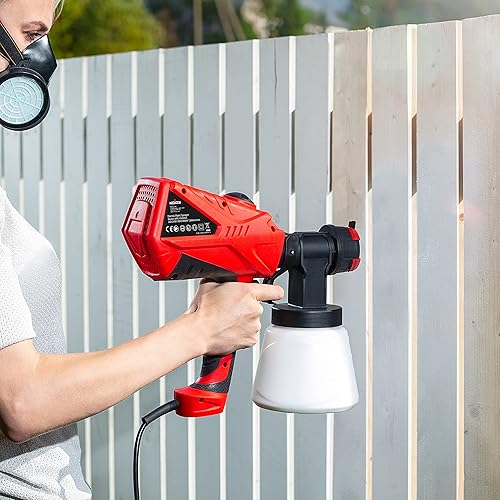 Miniatura 2 de NoCry HVLP Electric Paint Sprayer Gun - 1200ml/min Paint Gun or Stain Sprayer with Adjustable Airflow and 600W Motor - HVLP Paint Sprayers for Home