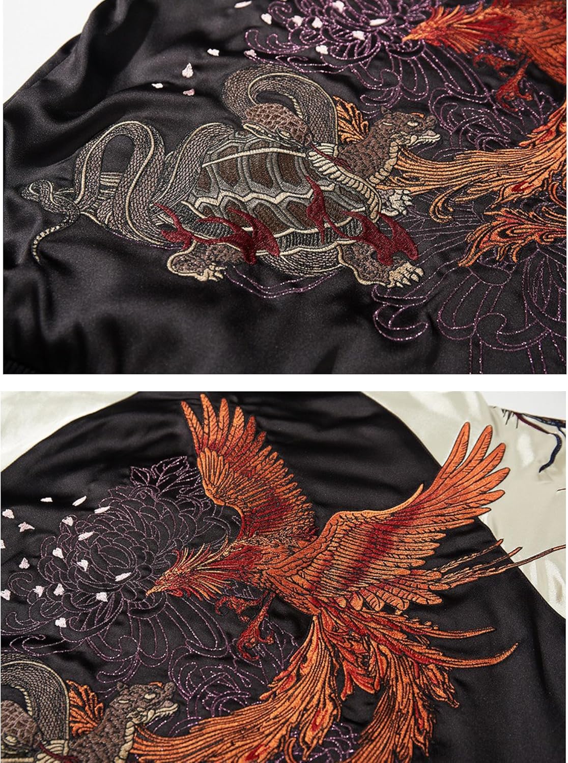 HaiZi XiHuan Cool Dragon Sukajan Jacket Tiger Embroidered Jackets For Men Japanese Winter Windbreaker Mens Casual Coat - Image 7