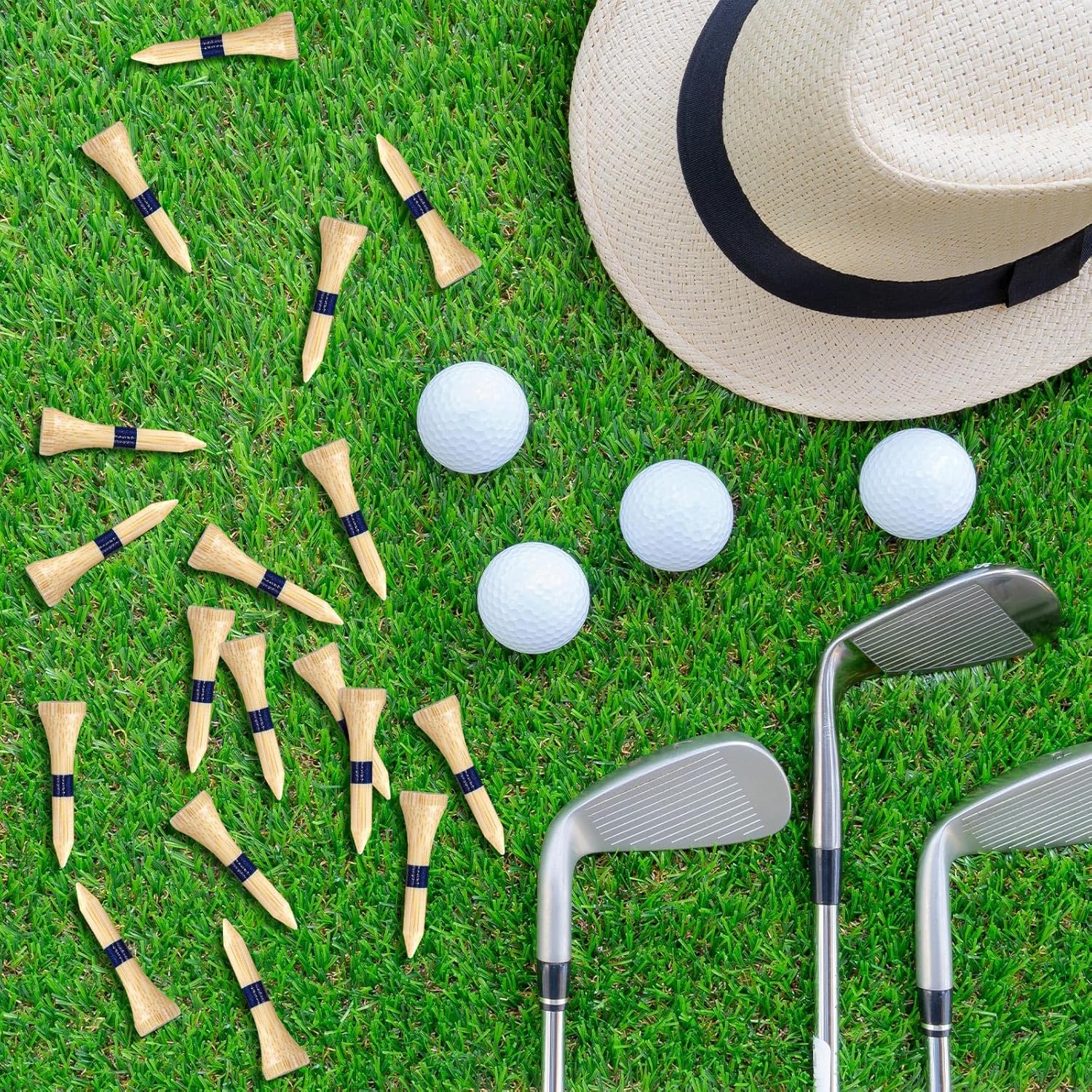 Mudder 600 Pack Golf Tees Bulk Wooden Golf Tees Multicolor Wood for Men Balls Accessories
