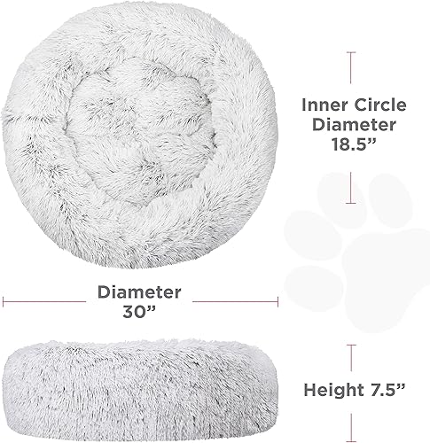 Miniatura 4 de FuzzBall - Cama de lujo acogedora para perros y gatos, antideslizante, base impermeable, lavable a máquina, duradera, 3 colores disponibles