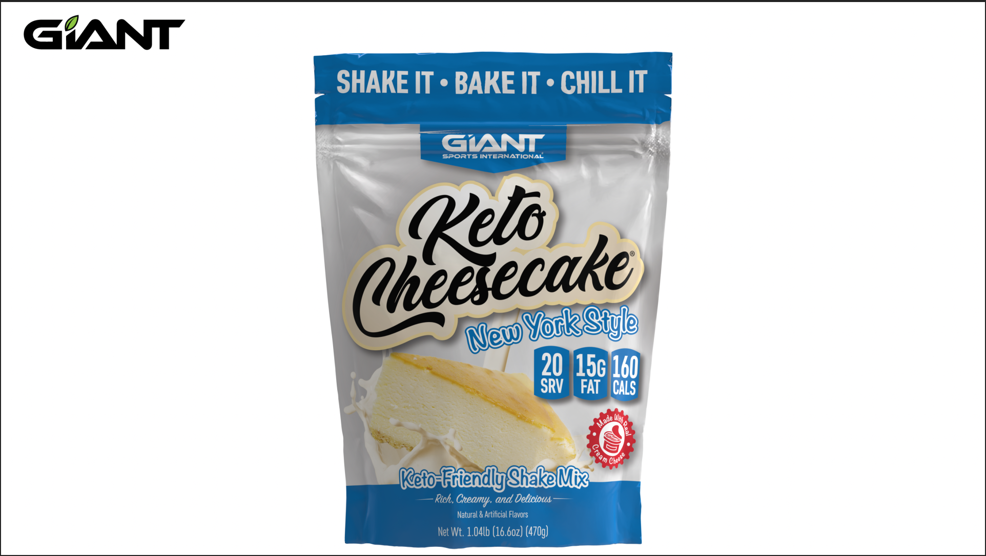 Amazon.com: Giant Sports Keto Cheesecake Shake Mix - Delicious Low