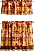 Vista 26 de Maison d' Hermine Juego de cortinas de cocina para ventanas 100% algodón Juego de cenefas de cocina para el hogar [2 niveles (71 cm x 91 cm) y 1