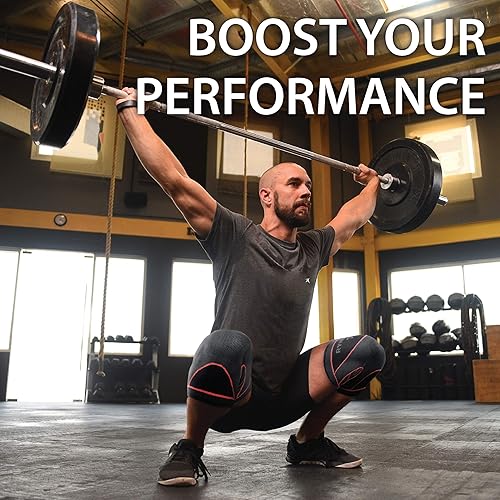 Miniatura 7 de Rodillera de compresión para hombres y mujeres (gris) (par) (L) L - para lesiones de ligamentos, alivio del dolor articular, correr, artritis, ACL,