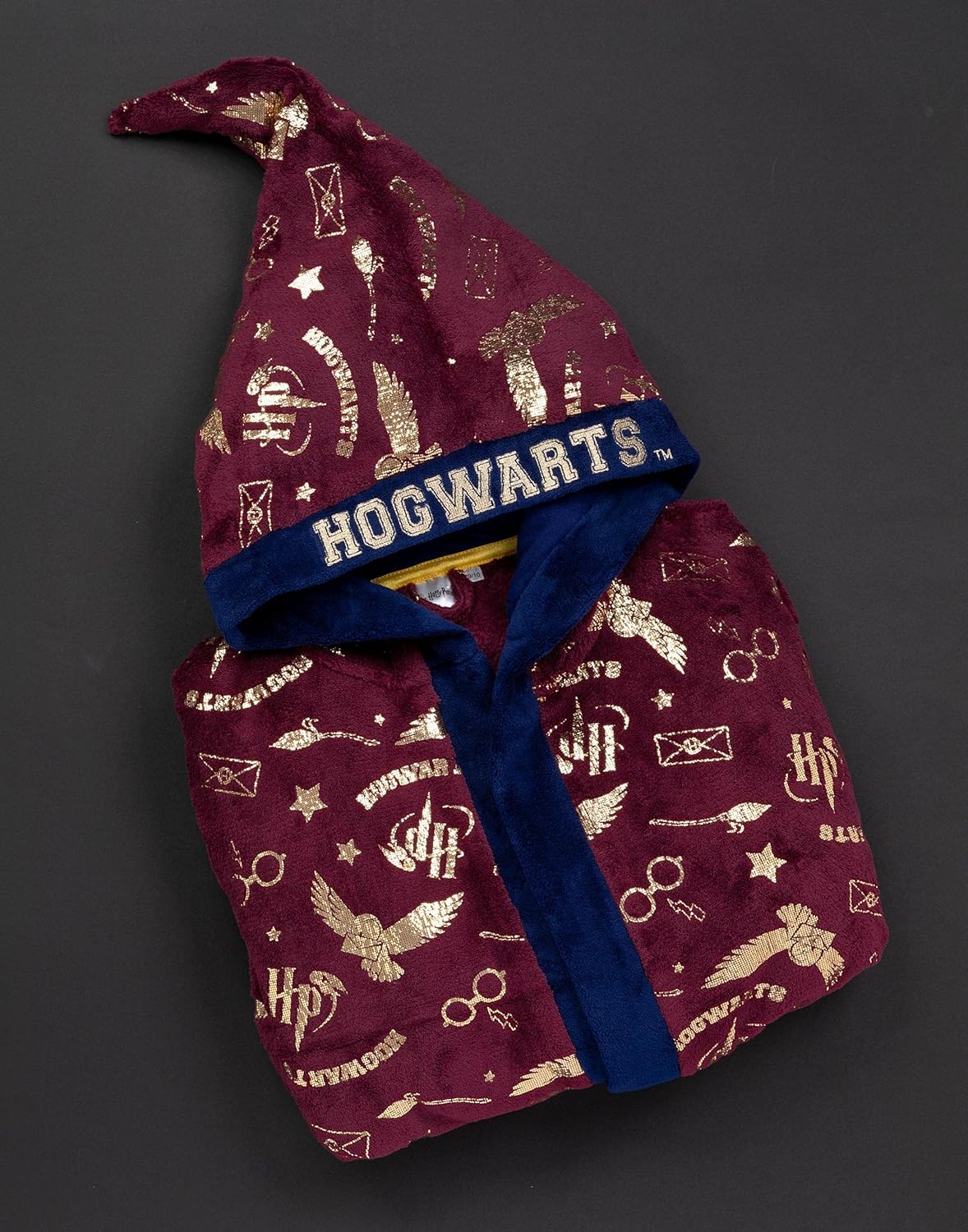 Harry Potter Dressing Gown Kids Red OR Blue Options Pyjama Robe: Clothing, Shoes & Jewelry
