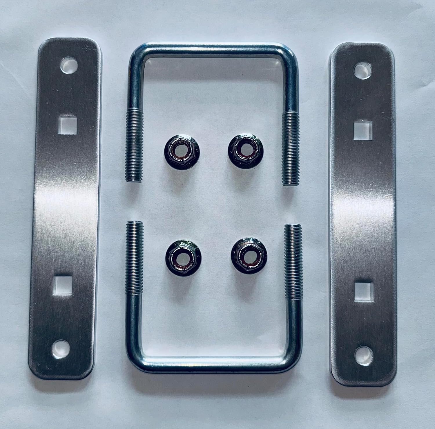 Resilient Fab - Double Tab Style Light Brackets for 3" x 2" ROPS. Mount Lights, Light Bars, and Accessories onto Tractors, Lawn Mowers, UTV Roll Bars