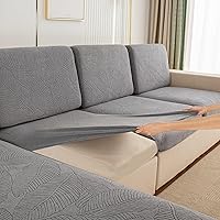 Vista 53 de Funda elástica para sofá seccional, múltiples patrones y colores, diseño de funda de sofá para respaldo (1 unidad)