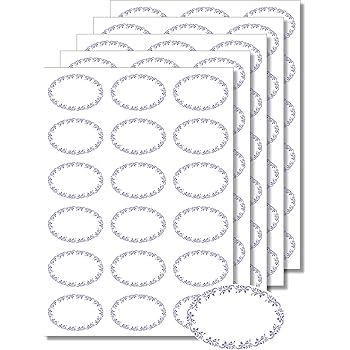 90 Etiketten Oval Ornamente Blau Zum Bedrucken Beschriften Din Selbstklebend Leicht Ablosbar Marmeladenetiketten Haushaltsetiketten Amazon De Burobedarf Schreibwaren