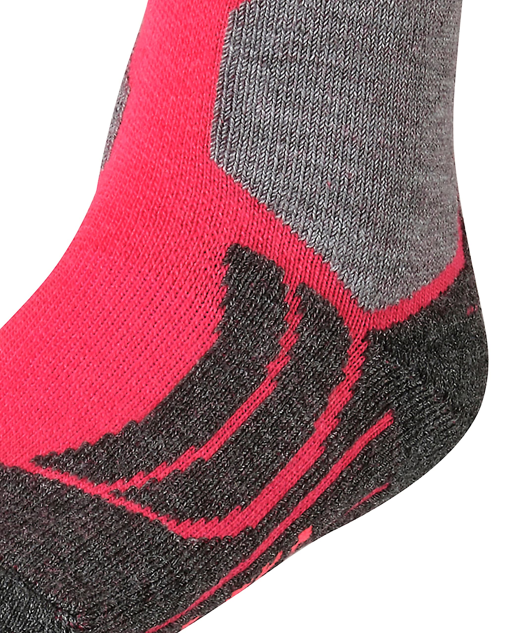 FALKE Uniseks - dzieci Skarpety narciarskie SK2 Intermediate K Kh Wełna ciepłe grube 1 Para, Czerwony Rose 8564, 27-30