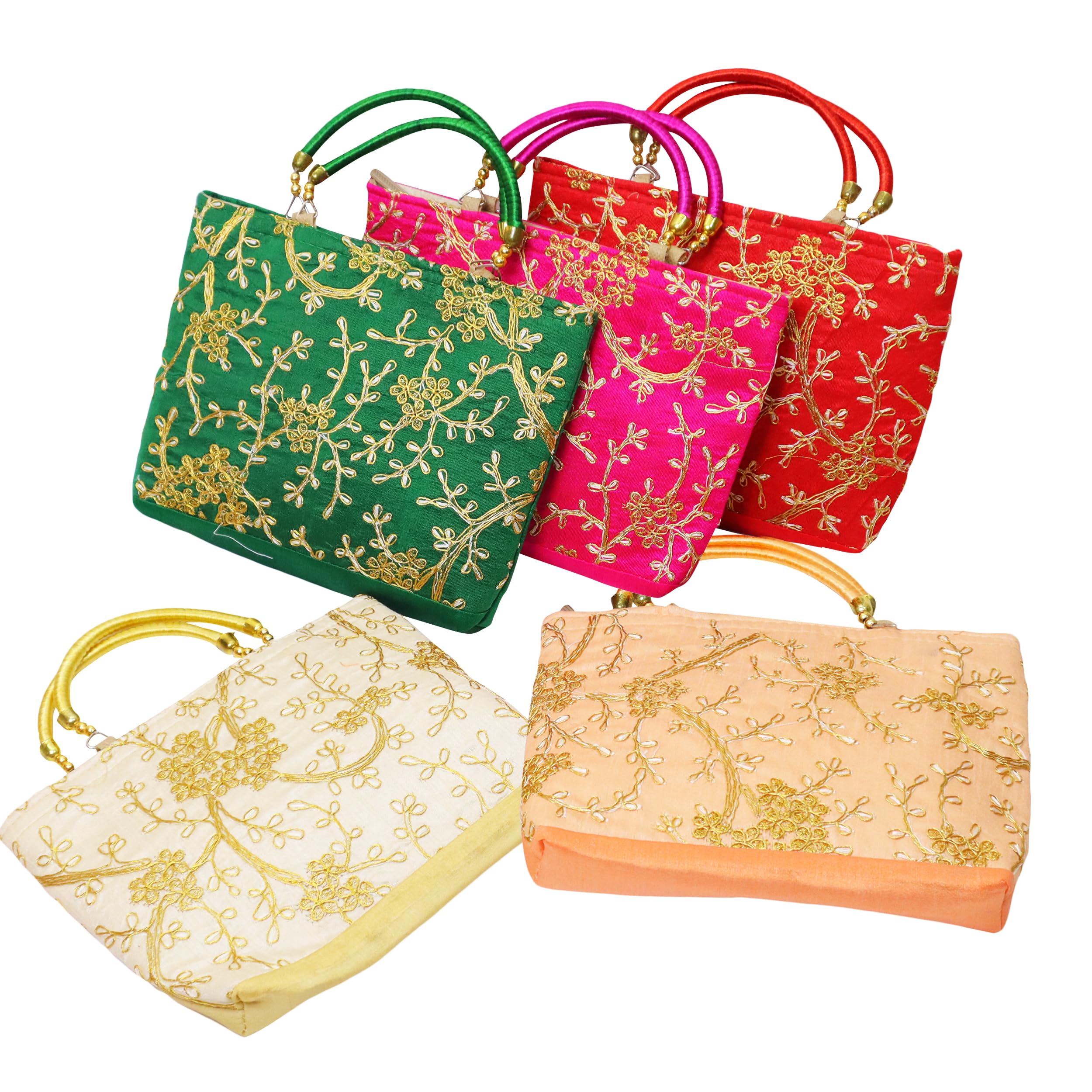 Trendifly Traditional Embroidery Potli Purse Bag Wedding Return