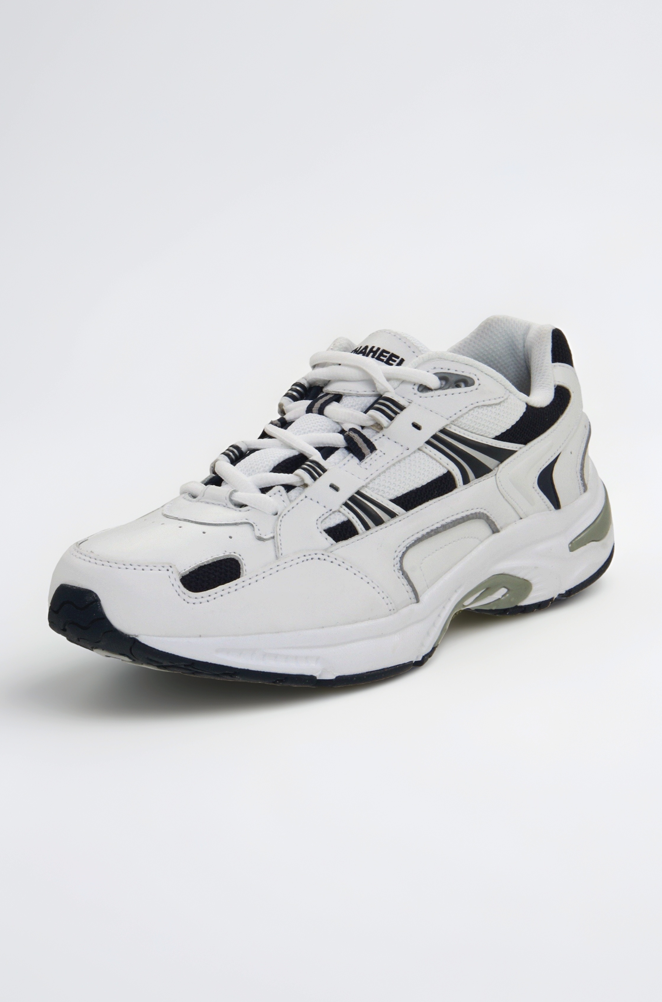 with Orthaheel Technology Men's Walker White/navy 11.5 D(M) US