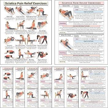 Sciatica Pain Relief Exercise Chart