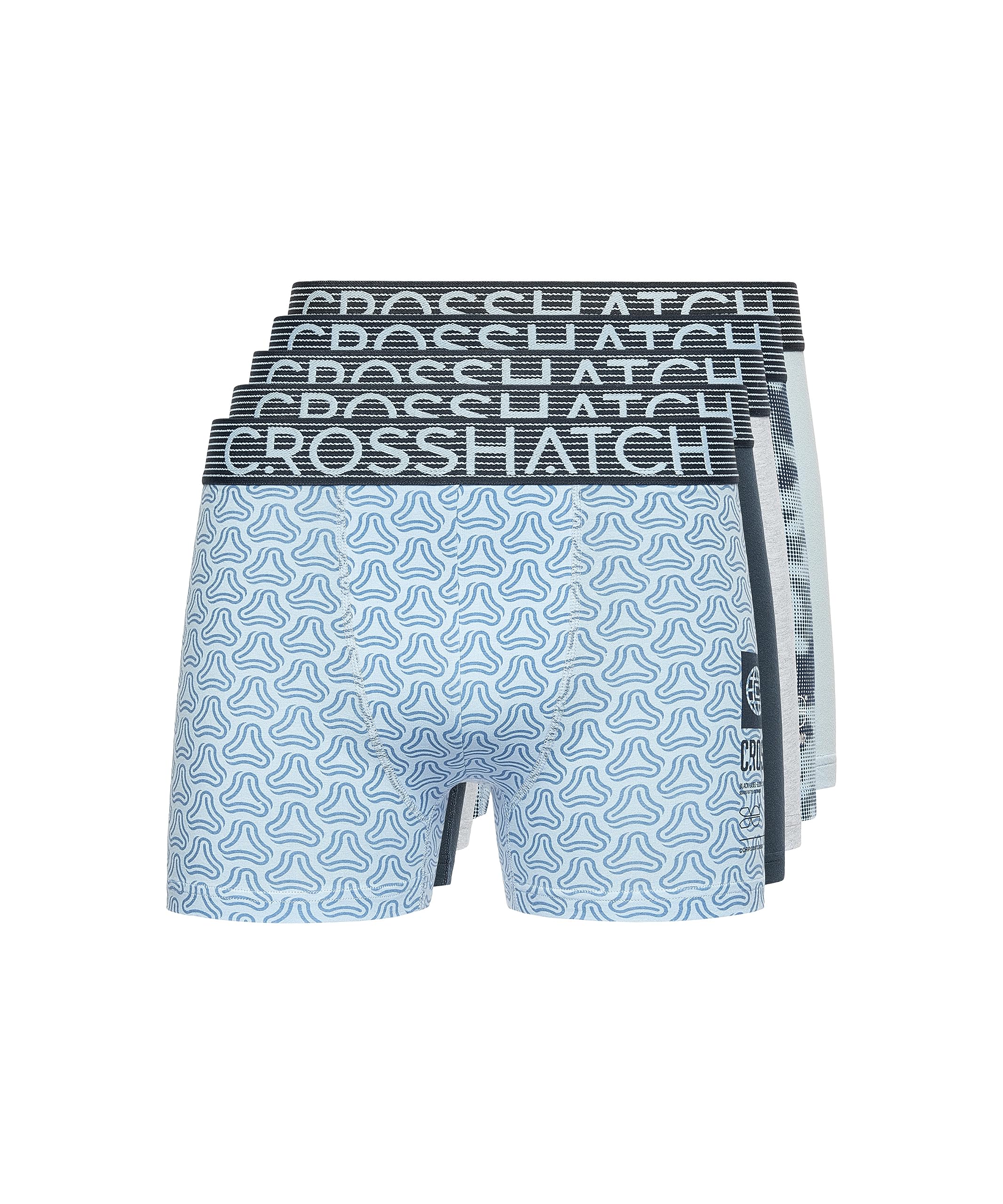 Crosshatch Clothing247 - Boxer da uomo multicolore, set regalo da uomo