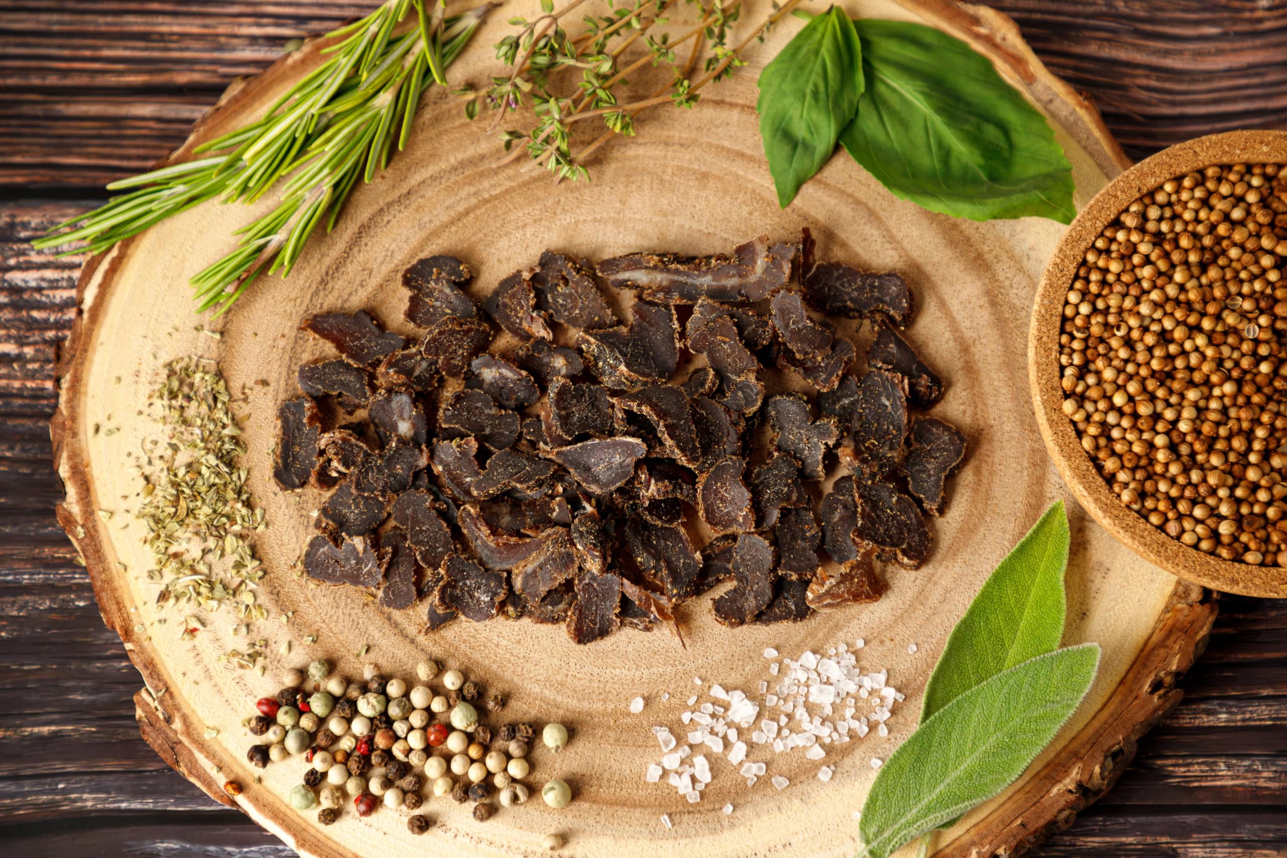 Craftsman Biltong Trockenfleisch Probierpack 200g (4x50g) natürlich Mix Set | 100% natürlich, Beef Jerky Mix aus Deutschland - Bayern, Ohne Zucker, Original, Chili, Pepper, Herbs, Rezept aus Namibia