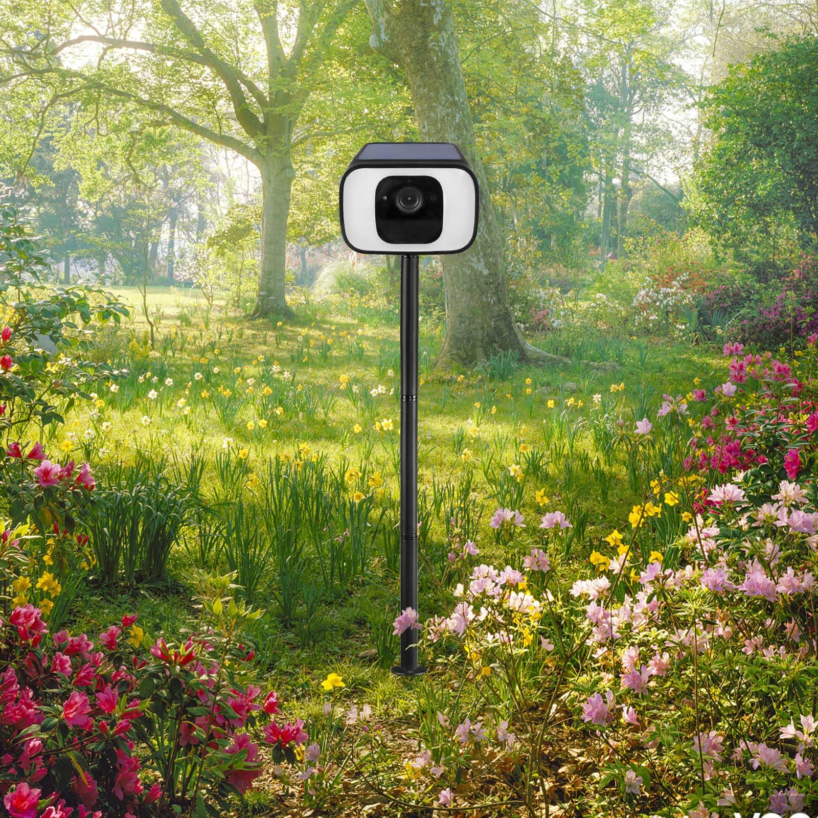 HOLACA Piquet de sol à piquet et coque en silicone résistant aux intempéries pour Eufy SoloCam S40/S230 uniquement, convient pour piquet dans un sol mou