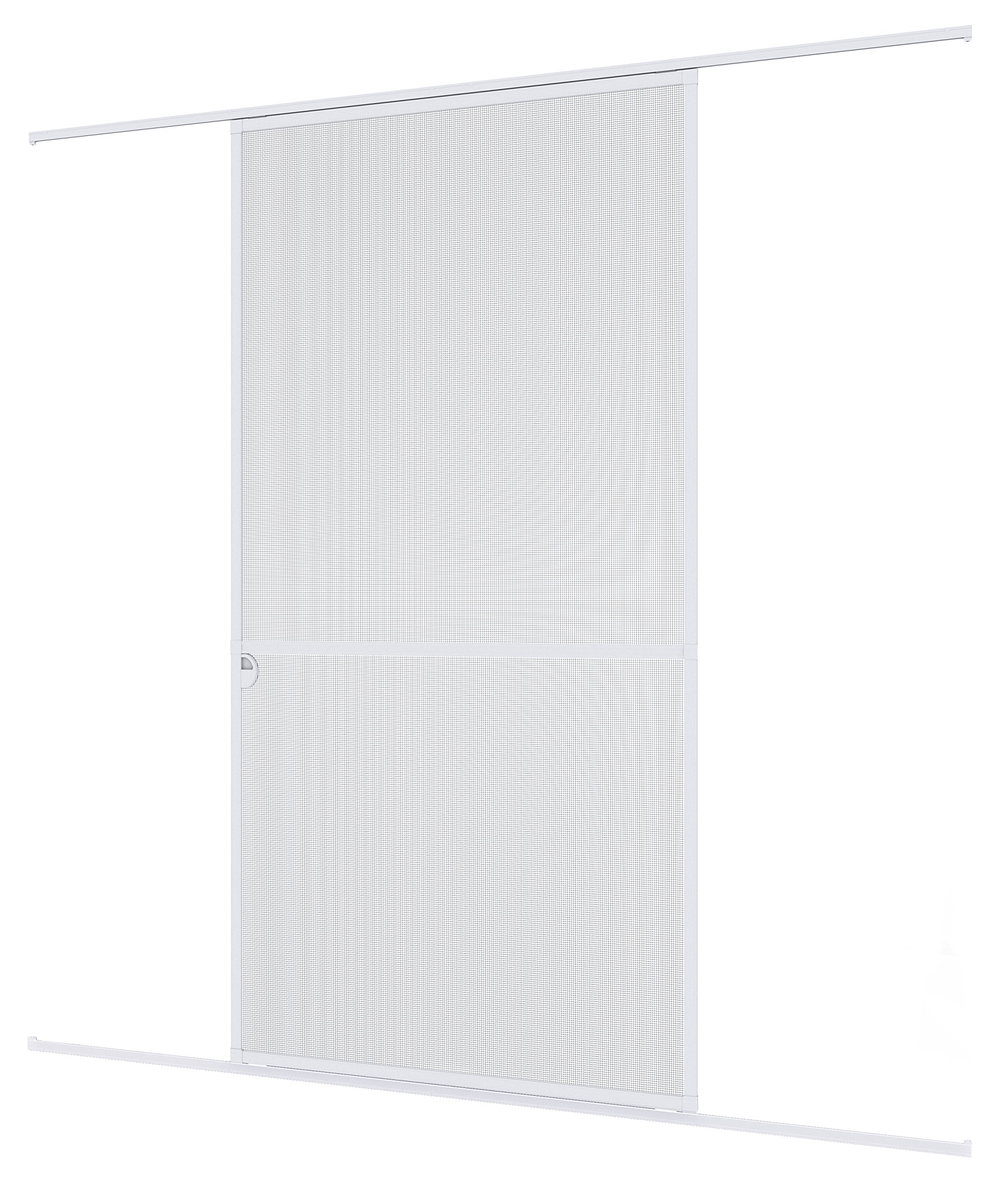 Windhager Insectenbescherming Expert schuifdeur vliegenscherm aluminium frame voor deuren 120 x 240 cm wit 04317
