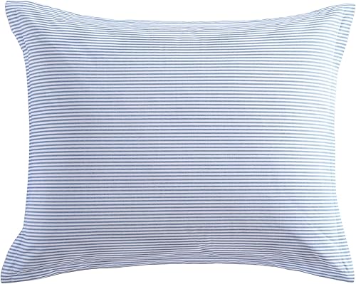 Miniatura 11 de Poppy & Fritz - Juego de funda de edredón tamaño Queen, ropa de cama reversible de algodón con fundas a juego, decoración casual del hogar (azul a