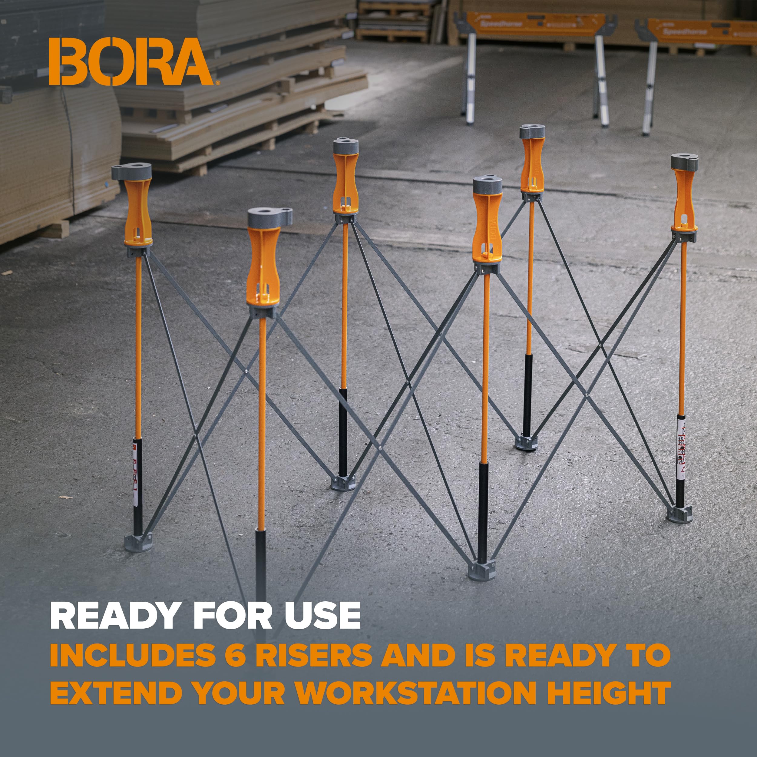 Bora Centipede Workbench Tall CT12 het inklapbare werktafel onderstel