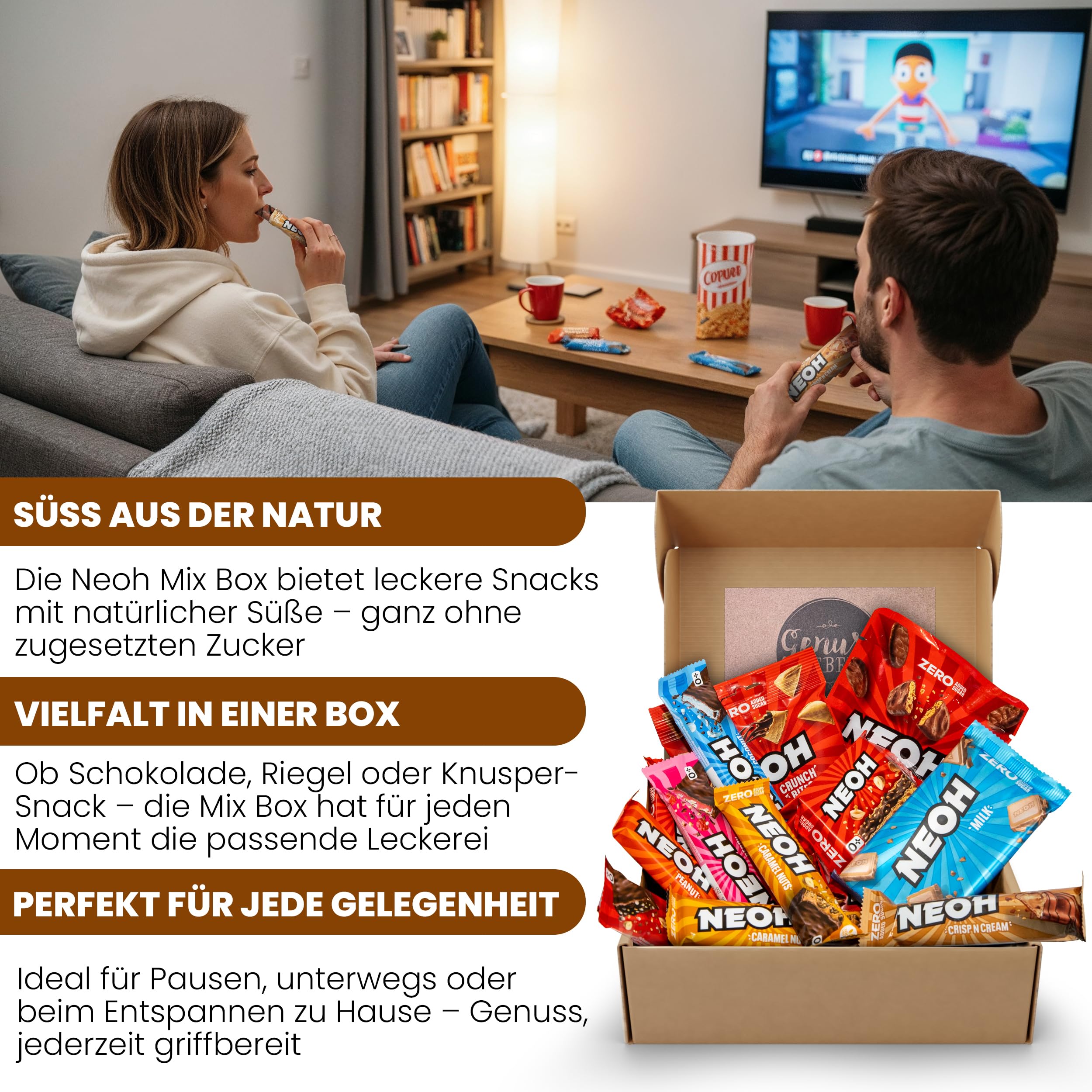 Genusslebenbox 500 g zuckerfreie Geschenkbox