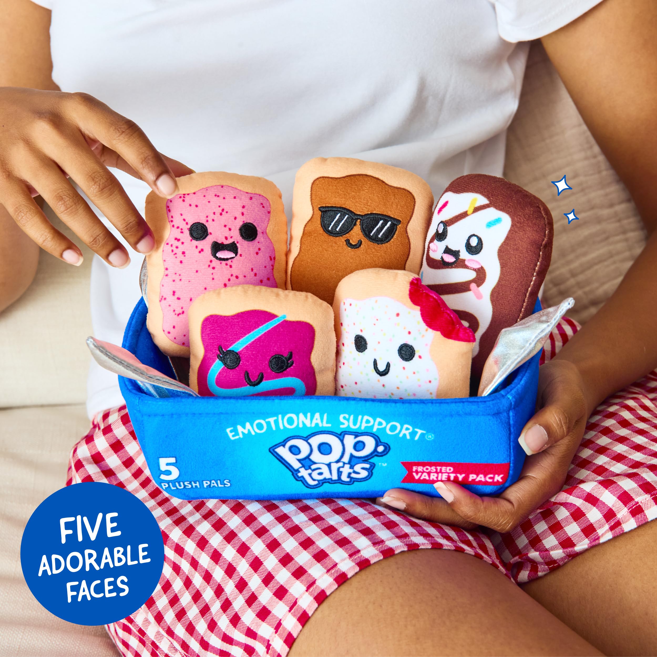 Pop-Tarts Emotionale Unterstützung von Relatable, Snack-inspirierten Freunden, voller bissgroßer Plüschtiere und süßer Sachen, unerwartete lustige Geschenke für geliebte Menschen, inklusive 5