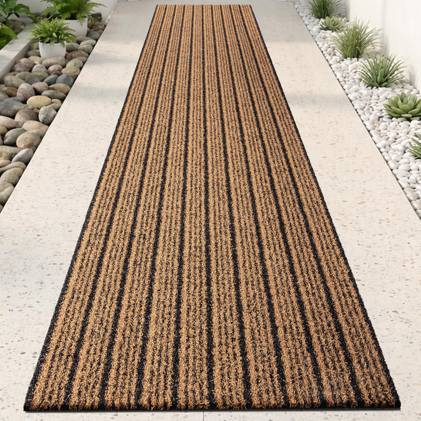 Outside Runner Rug 24" x 96", Outdoor Door Mat, Roll Packing