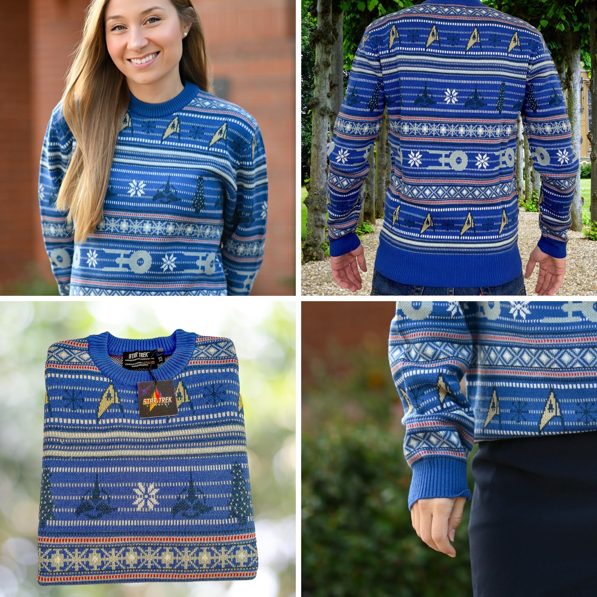 Star Trek Maglione di Natale Merchandise Ufficiale di LOVARZI