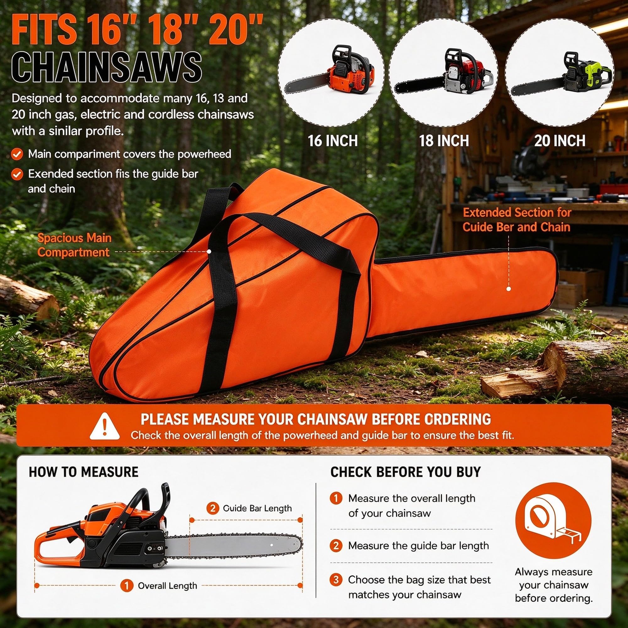 Bolsa Motosierra Impermeable para Atlas 56937