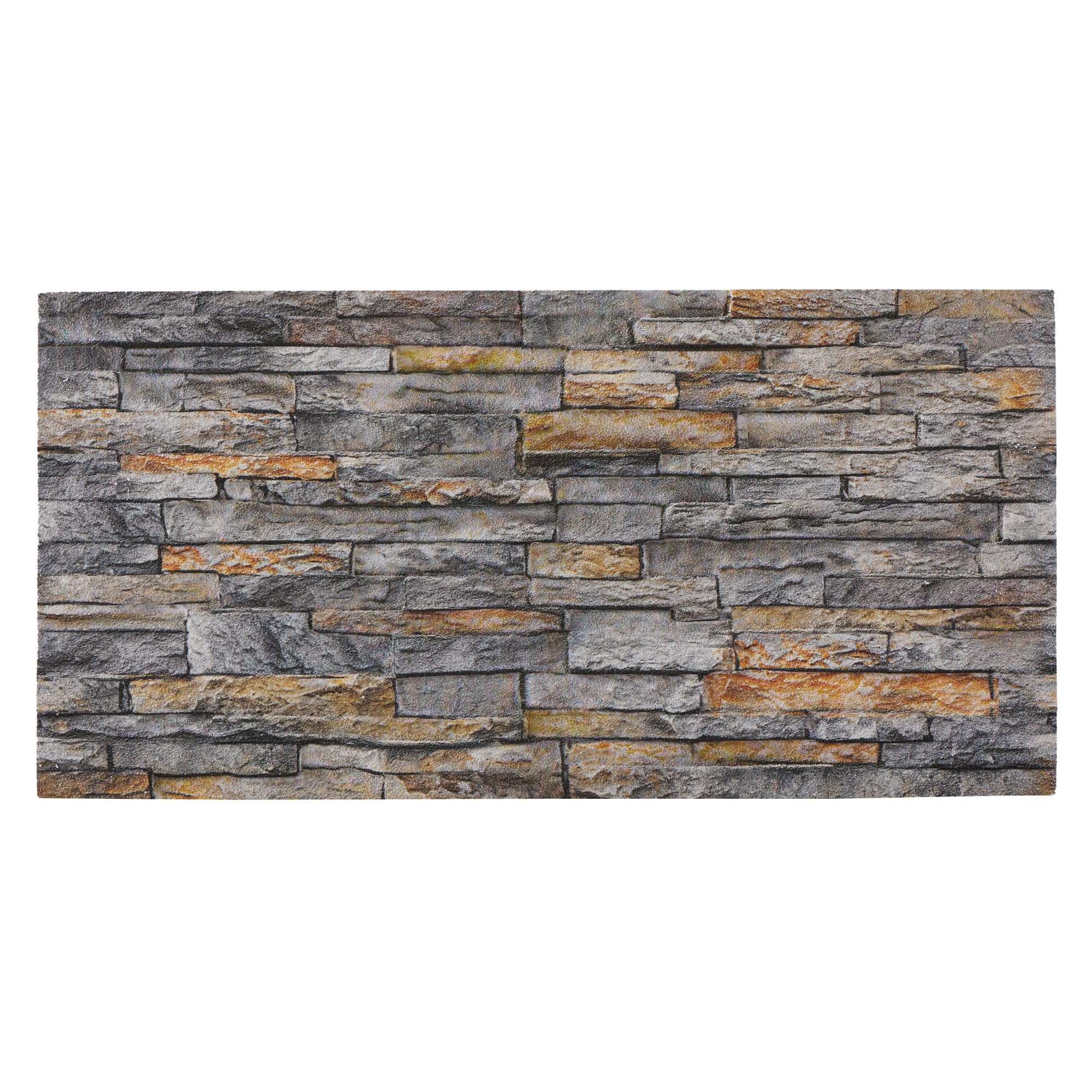 K&B Panels 3D Wall Panels, Slate Effect Styrofoam Wall Panelling Kit, Lightweight, Easy to Install, Dual Insulation to Reduce Acoustic Noise, Indoor & Outdoor (Slate Weathered Grey) (1 Panel)