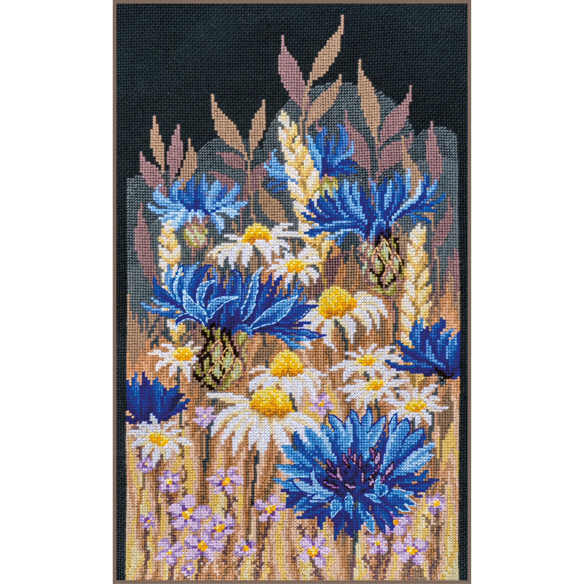 VERVACO Haft Krzyżykowy Liczony Zestaw Obraz do Haftu CHABRY Zrób to Sam Zestaw Kreatywny dla Dorosłych 23 x 42 cm Dekoracja Ścienna DIY Cross Stitch Kit