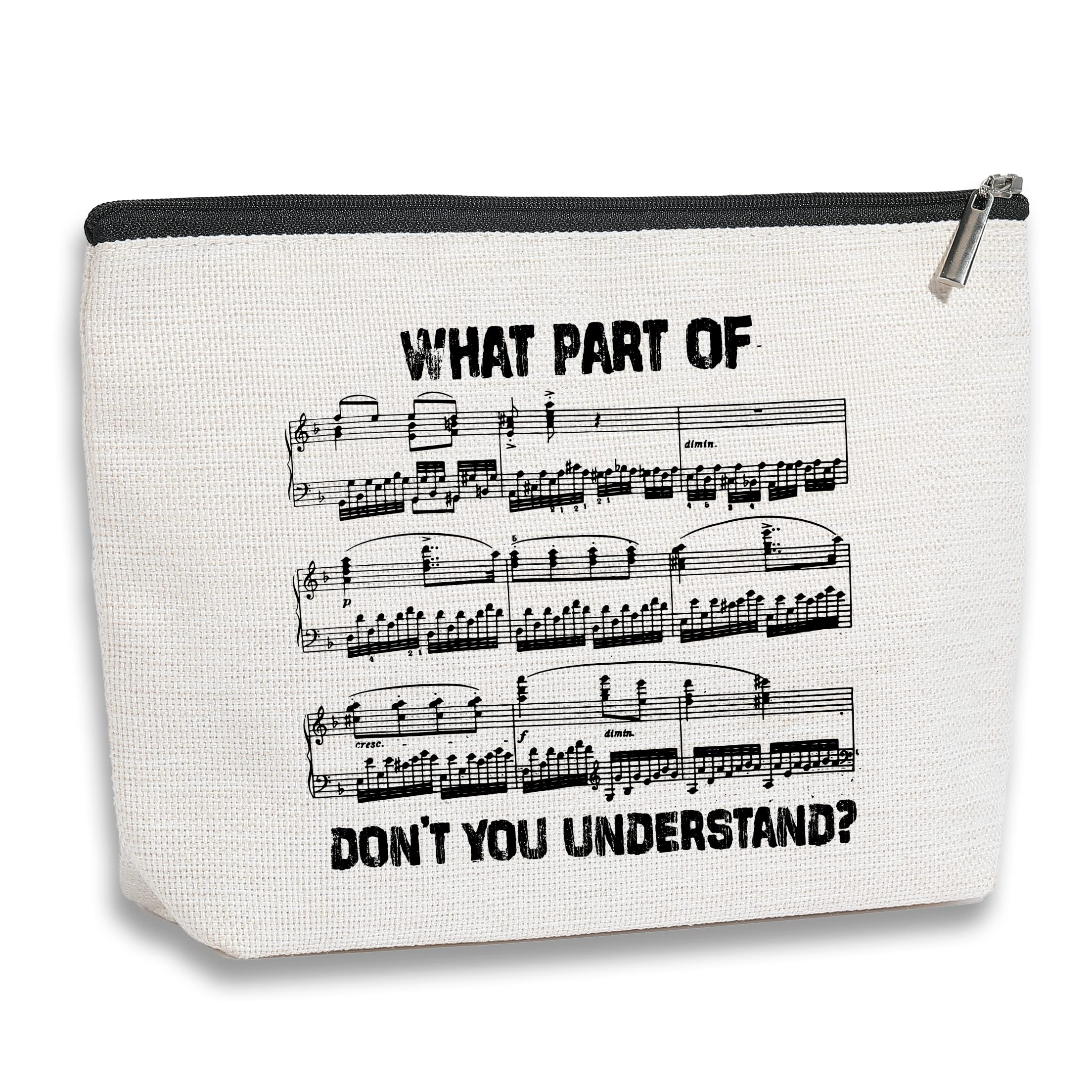Lustige Kosmetiktasche Für Musiklehrer – Mit Spruch „Was Teil Sie Nicht Verstehen“, Wasserdicht, Perfekt Als Wertschätzungsgeschenk
