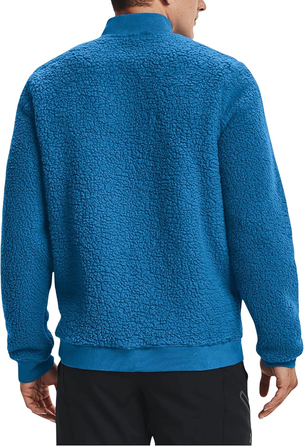 Under Armour Men's UA Sherpa Bomber Full Zip Jacket (US, Alpha, Medium, Regular, Regular, Photon Blue/Academy-406)