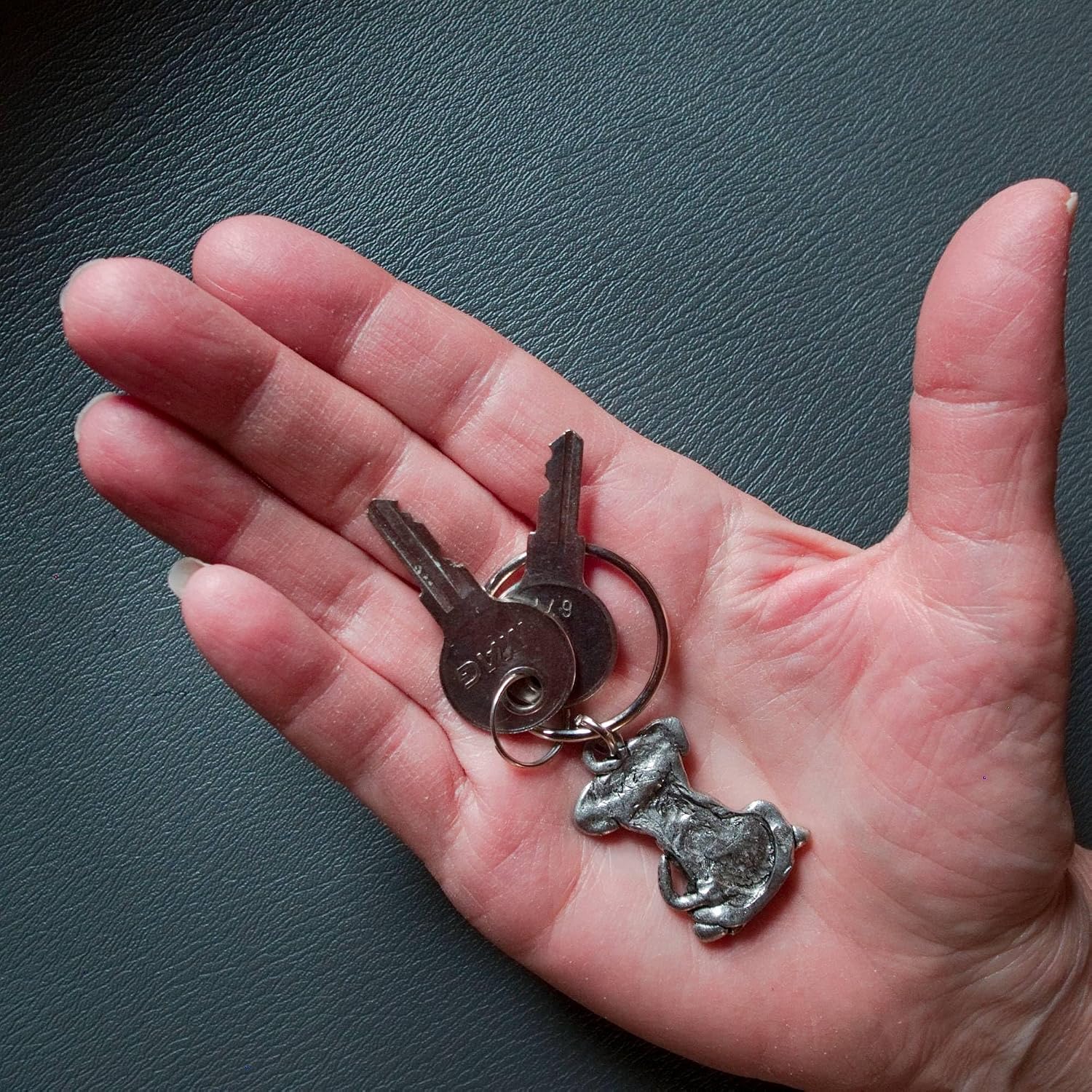Pewter Dog Keychain – Keychains for Women – Cute Yorkie Gifts – Handcrafted in the USA Keychain Accessories