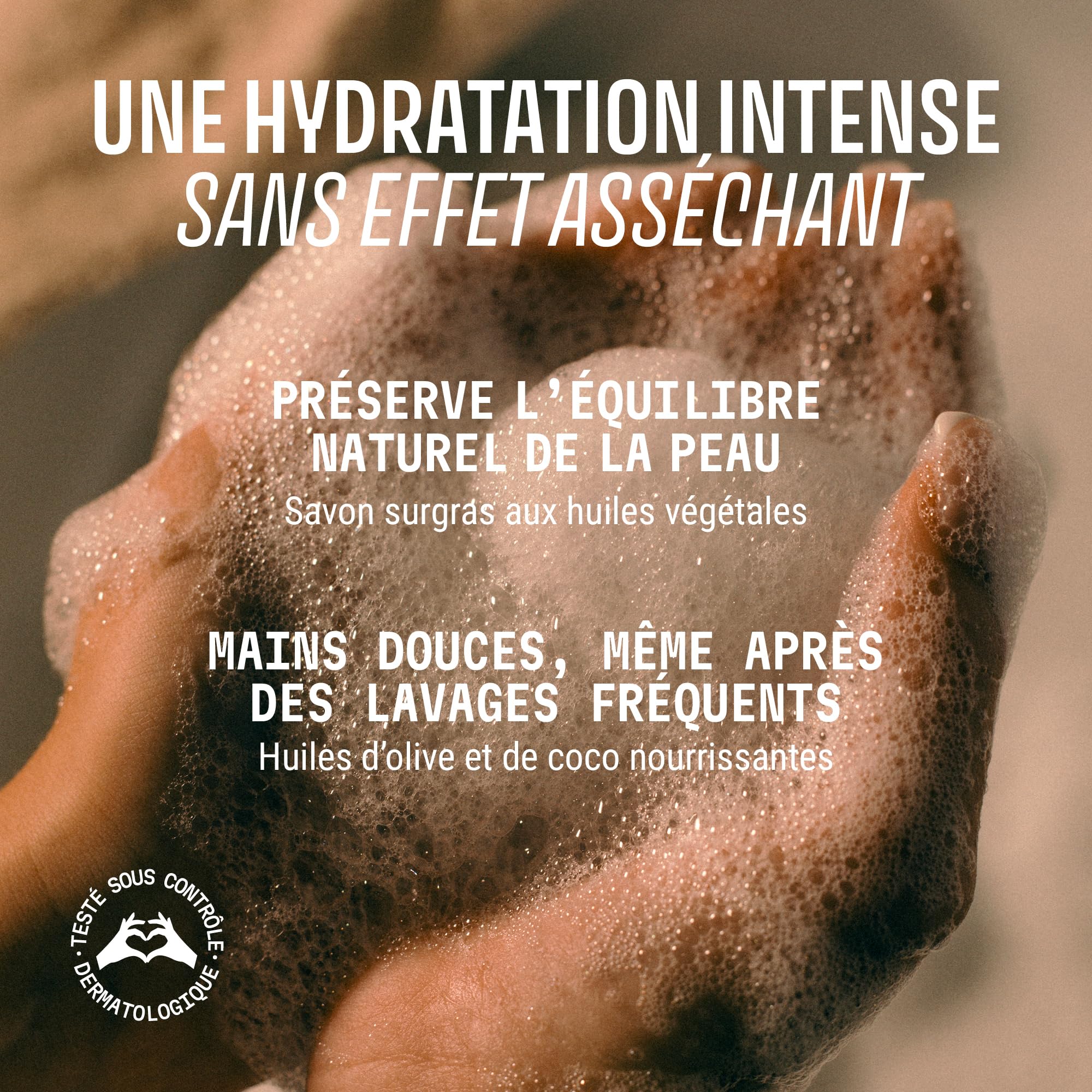 Savon Liquide Mains Fleur d’Oranger 500ml – Savon de Marseille Liquide 96% Naturel – Huile d’Olive & Coco – Fabriqué en France – Panier des Sens