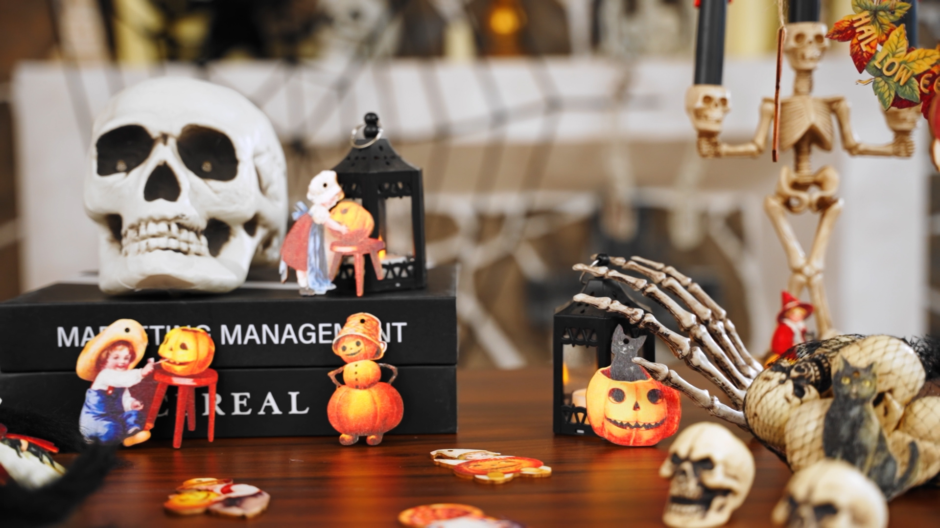 Amazon.com: 24 Pcs Halloween Wood Ornaments for Tree Vintage