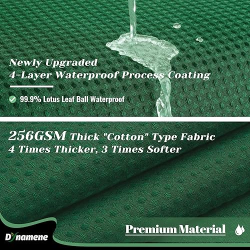 Vista 224 de Dynamene Cortina de ducha larga de tela negra – Cortinas de ducha de tela alta y resistente con textura de gofre, juego de cortina de baño de lujo