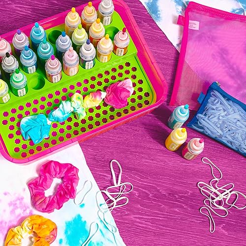 Miniatura 2 de Fashion Angels Kit de teñido anudado y estación de trabajo definitivo para mayores de 8 años, sin ensuciar, fácil de usar y fácil de limpiar, 1 kit