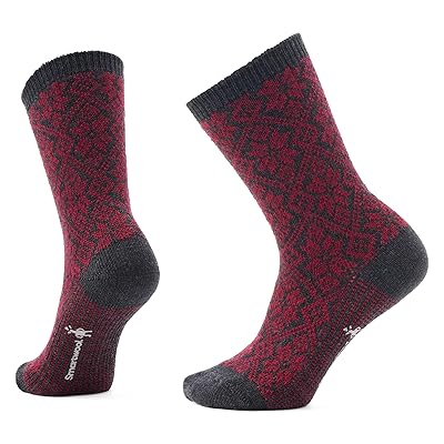 Smartwool Everyday Traditional Snowflake Crew Socks Knee High Socks Shoes Tibetan Red