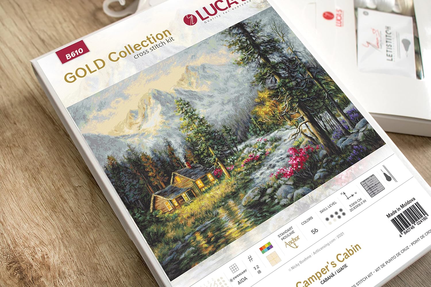 Luca-S Cross Stitch Kit Camper's Cabin