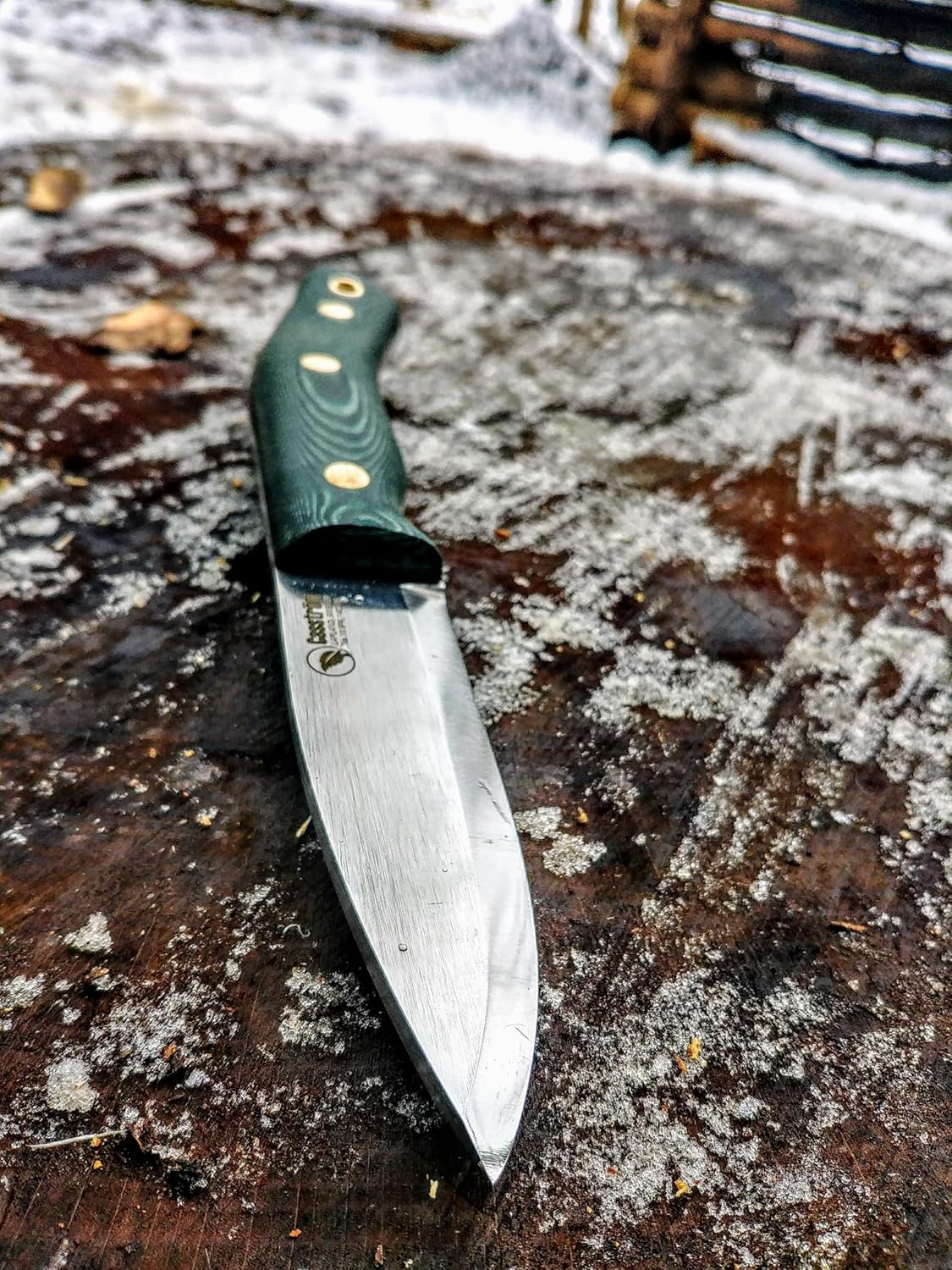 Casstrom No.10 SFK - 14C28N/Scandi/Green/Firesteel - Fixed