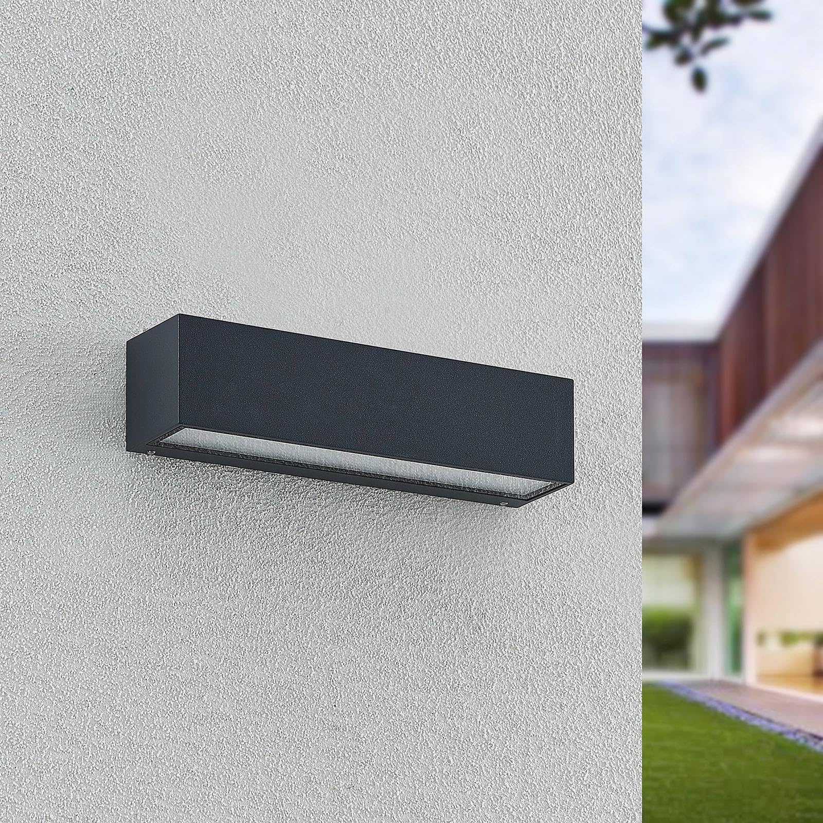Arcchio Aplique Para Exterior LED Lengo, CCT, 50 Cm, 1 Luz, Gris