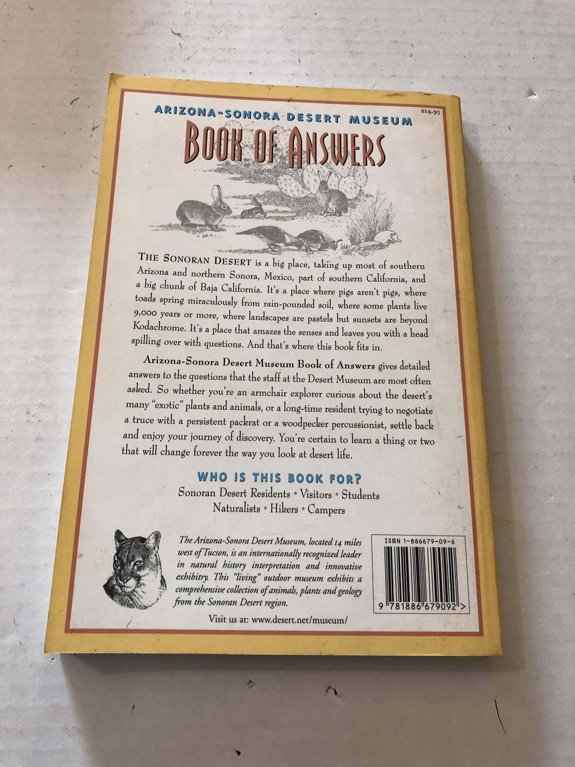 Arizona-Sonora Desert Museum Book of Answers - Image 4