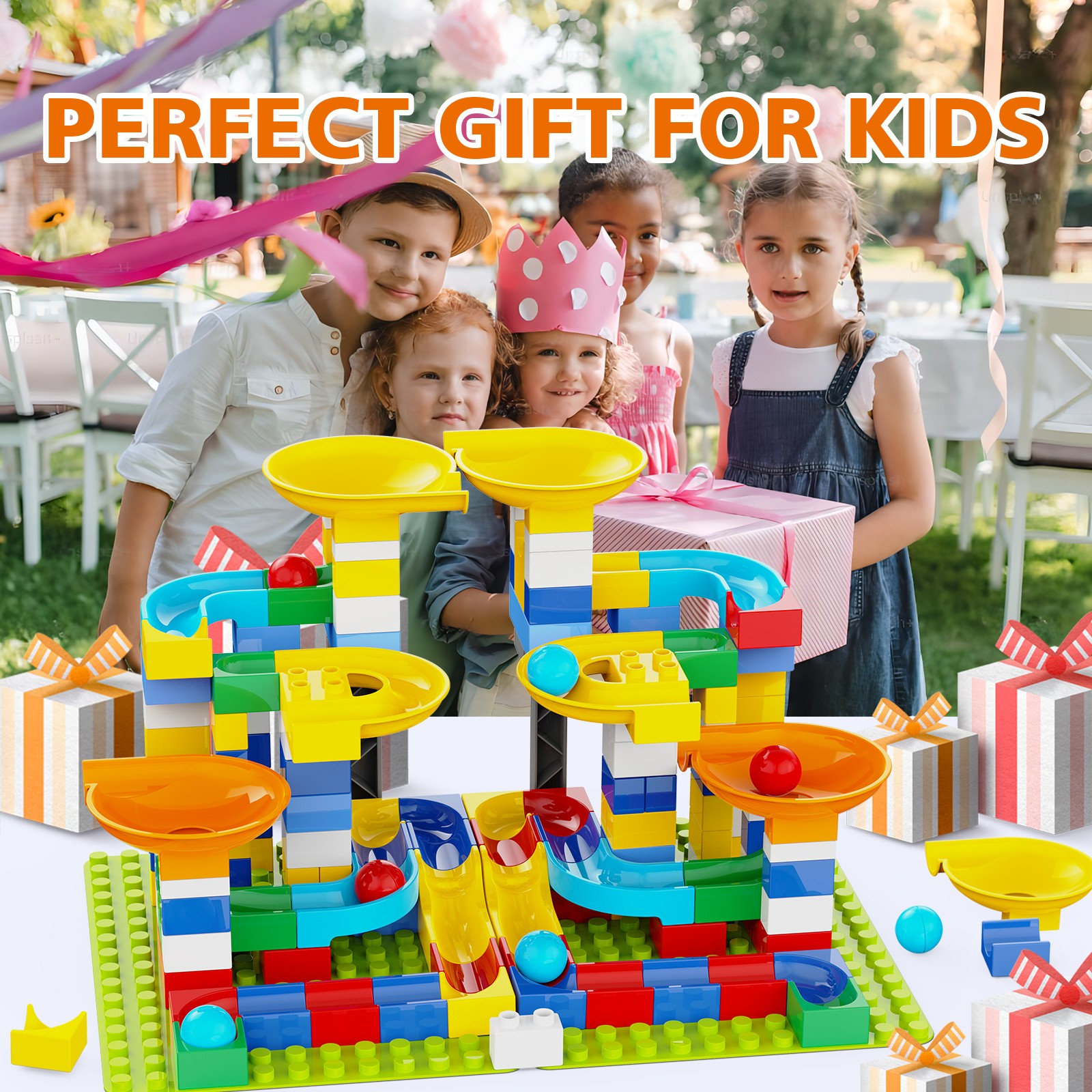Amazon.com: 3in1 Marble Runs for Kids 4-8 Building Blocks/246Pcs