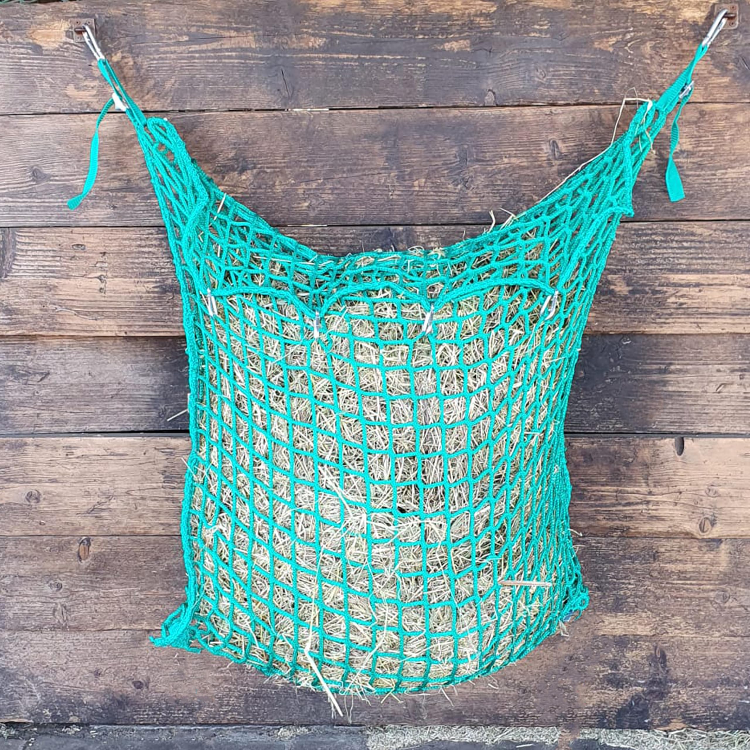 Heunetztasche Heunetz rechteckig 150x90cm, Maschenweite 45x45mm, Seilstärke 5mm Futtersparnetz, Haybag