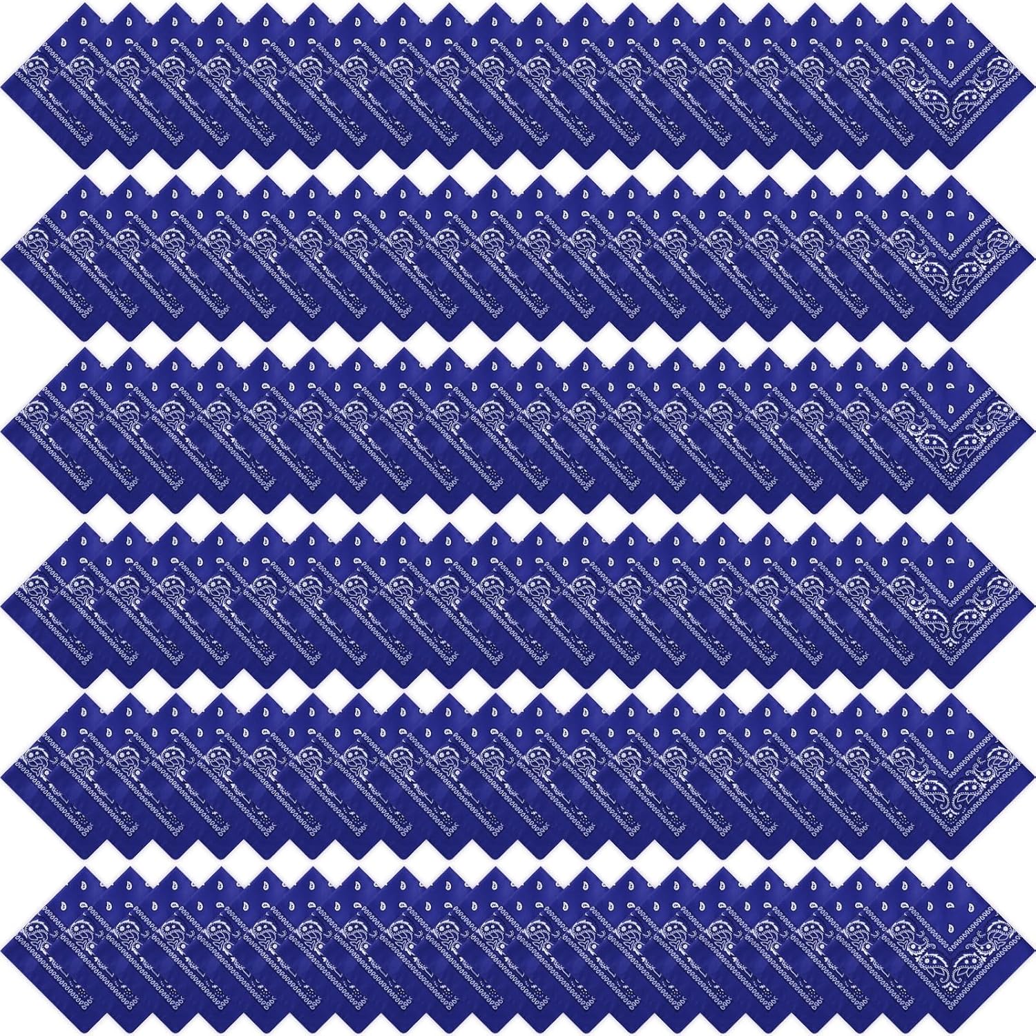 Handepo 150 Pcs Bandanas Bulk, Colorful Paisley Bandanas Unisex Head Wrap Scarf Cowboy Headband Handkerchief