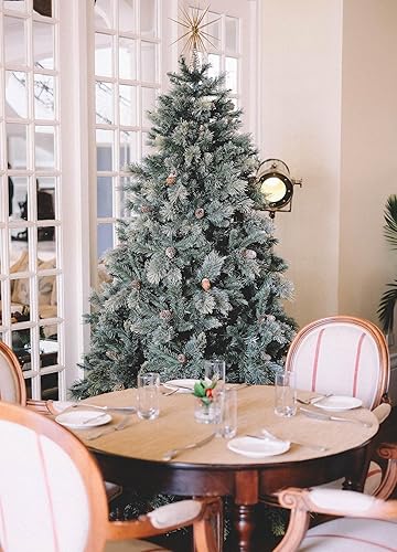 Miniatura 3 de Decoración para árbol de Navidad de 16 pulgadas con purpurina dorada, decoración moderna de Navidad, decoración plegable para árbol