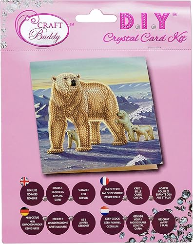 Miniatura 24 de Crystal Art Tarjeta de cumpleaños amigos 7.1 x 7.1 in