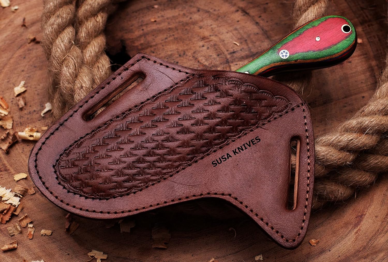 Buy SUSA KNIVES Custom Handmade Damascus steel Bull cutter knife