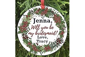 Exquisite Bridal Proposal Keepsake: Will You Be My Bridesmaid Ornament