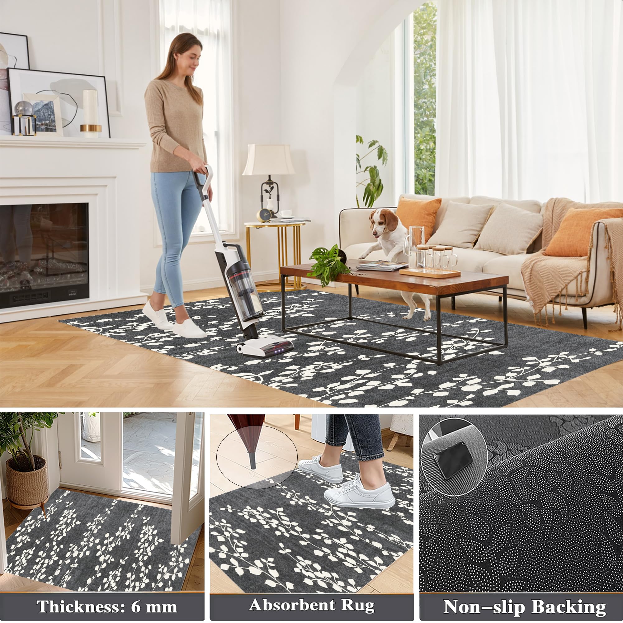 Dywan do przedpokoju antypoślizgowy zmywalny dywan kuchnia chłonny długi dywan korytarz 40 x 300 cm dywan wejście do salonu dywaniki do pokoju wejściowego wycieraczka do kuchni sypialni