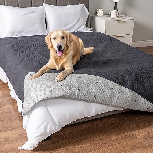 Miniatura 25 de PetAmi Funda de sofá impermeable para perros, protector de muebles reversible para cama de gato mascota, manta lavable cubierta para perro para